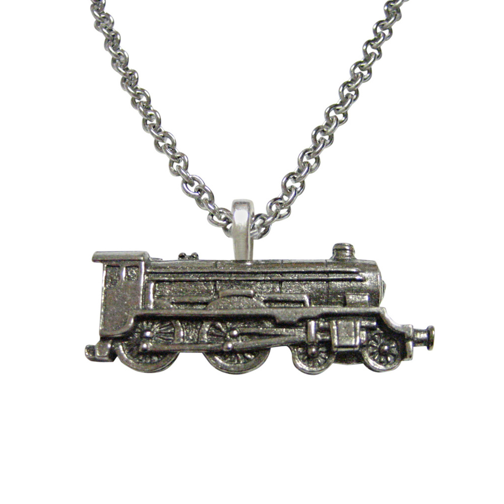 Locomotive Train Pendant Necklace